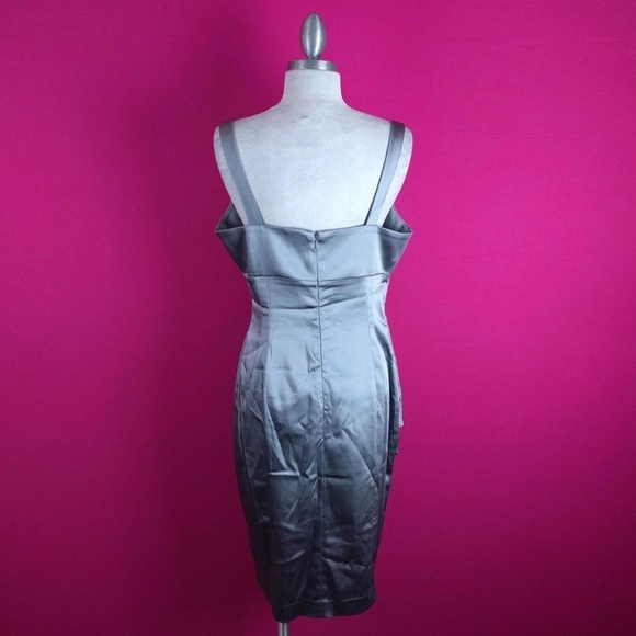 @ Calvin Klein size 10 Sheath Silver Dress - Picture 4 of 7